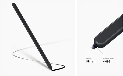 Vista 4 de S Pen solo para teléfonos Galaxy Fold 6/5, Galaxy Z Fold 6 S Pen Fold Edition Slim, punta de 0.059 in, 4096 niveles de presión (naranja)