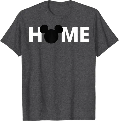 Vista 35 de Disney Mickey And Friends Mickey Silhouette Home - Camiseta, gris, S Gris Oscuro