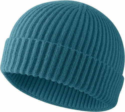 Vista 57 de ROYBENS Swag Wool Knit Cuff Short Fisherman Beanie for Men Women Winter Hat 1 albaricoque