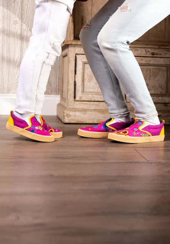 Vista 2 de Tenis sin cordones bordados para mujer de Encanto Multicolor