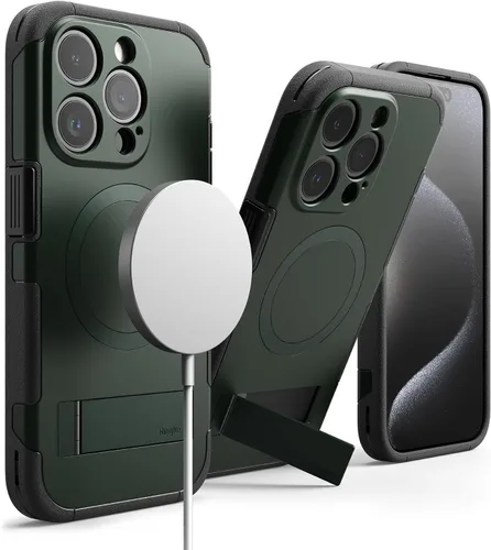 Vista 10 de Ringke Funda para iPhone 15 Pro Max [todo negro]