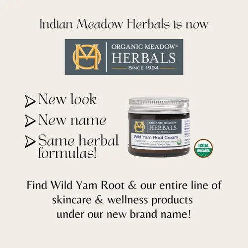Vista 9 de Crema de Raíz de Yam Silvestre Indian Meadow Herbals (2oz) - Crema Equilibrante Certificada USDA Orgánica para Alivio del Síndrome Premenstrual