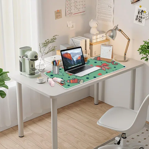 Vista 7 de Chic Festive Celebration Mouse Pad Large Gaming Desk Pad with Non- Slip Rubber Base Smooth Face Mouse Table Computer Desk Decor for School Home