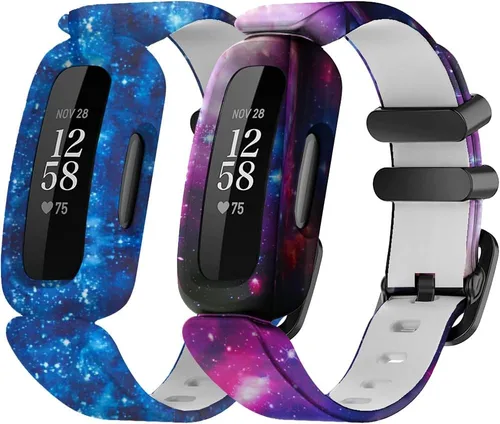 Vista 11 de Bandas de silicona de repuesto compatibles con Fitbit Ace 3, correas ajustables con patrón colorido para Fitbit Ace 3 bandas