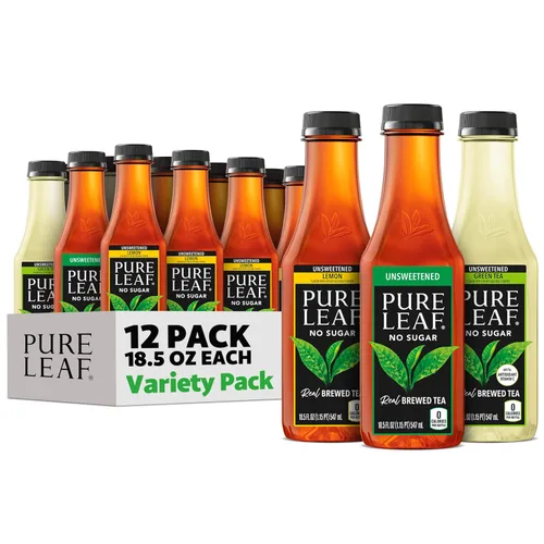 Vista 8 de Pure Leaf Té helado, té dulce sin azúcar, botellas de 18.5 onzas líquidas (paquete de 12)