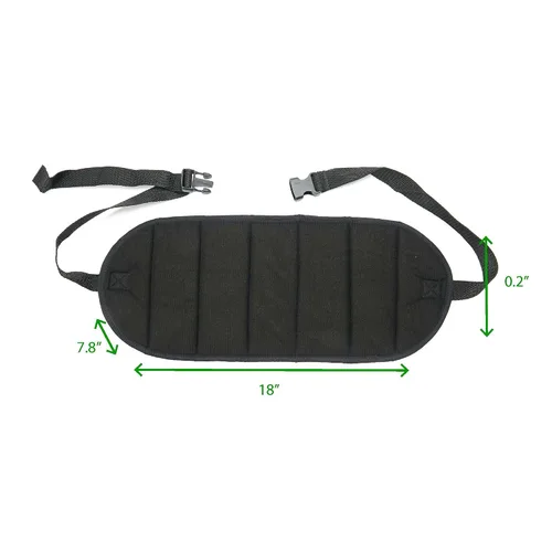 Vista 5 de Mind Reader Descanso, ergonómico, alivio de presión para mayor comodidad, espalda y cuerpo, plano de pie, negro