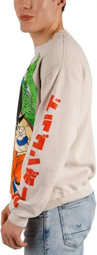 Vista 2 de Bioworld Goku Shenron - Sudadera de tofu de gran tamaño con estampado mineral