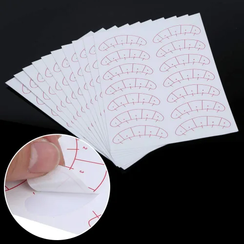Vista 2 de 140 parches de papel 3D pestañas debajo de los ojos, parches de pestañas postizas, parches de papel de extensión de pestañas postizas, parches