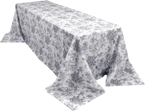 Vista 112 de Efavormart - Mantel rectangular, 60 x 102 pulgadas, resistente a las manchas y a las arrugas, lavable, mantel decorativo oblongo de tela de Amatista