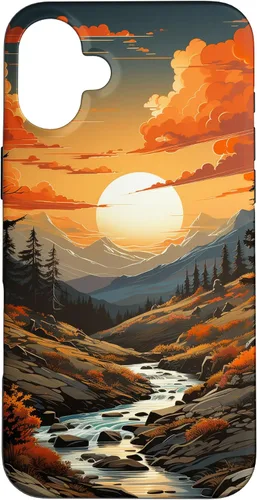 Vista 23 de Great Smoky Mountains - Mountain Scene Mountain Theme Nature Case for iPhone 17