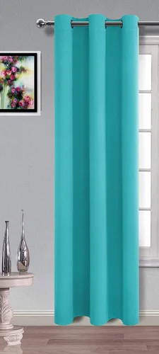 Vista 2 de MDS - Paneles de cortinas opacas para ventana, armarios de puertas de dormitorio, ojales sólidos en la parte superior, con aislamiento térmico