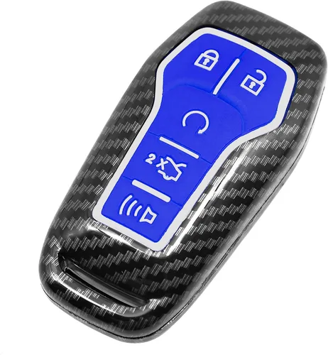 Vista 7 de Funda inteligente para llavero compatible con Ford Edge Explorer F-150 F-250 Fusion Mondeo Taurus para Mustang para Lincoln MKC MKX MKZ de goma