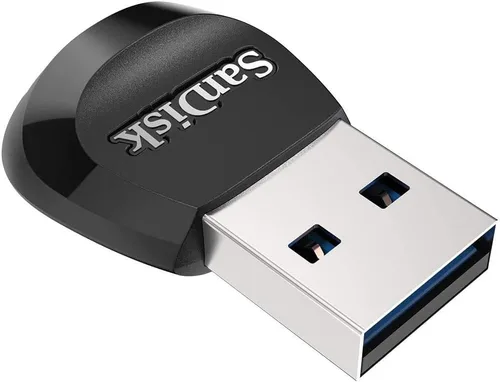 Vista 4 de SanDisk MobileMate - Lector USB 3.0 (SDDR-B531-GN6NN) Lector de tarjetas de memoria para tarjetas MicroSD, paquete con (1) adaptador Everything But