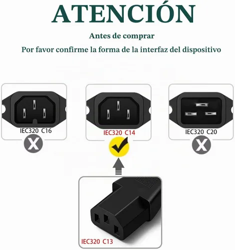 Vista 2 de Cable de alimentación de 6 pies compatible con olla instantánea, olla a presión eléctrica, olla arrocera, máquina de leche de soja, microondas