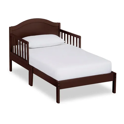 Vista 10 de Dream On Me Sydney - Cama para niños pequeños, color negro, con certificado Greenguard Gold y JPMA, diseño bajo, acabados no tóxicos, rieles