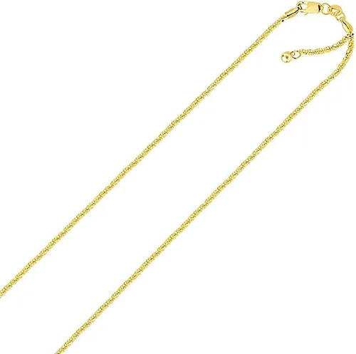 Vista 2 de Savlano Collar de plata de ley 925 maciza de 0.059 in entrecruzado Roc Bolo ajustable de 14 a 24 pulgadas para mujer, fabricado en Italia, viene
