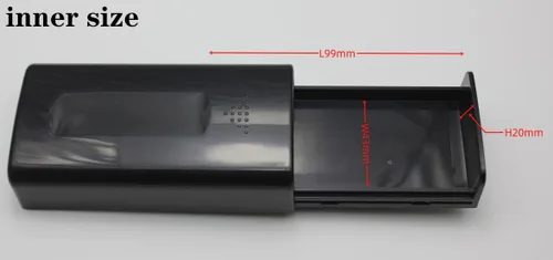 Vista 2 de Caja de almacenamiento de llaves portátil Fuerte magnético plástico caja de llaves de coche llaves ocultas para viajes de oficina en casa