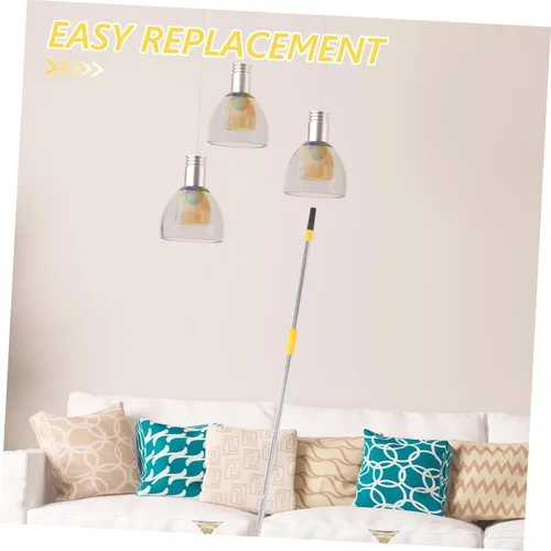 Vista 8 de Telescoping Light Bulb Changer Pole for High Ceilings, Stainless Steel