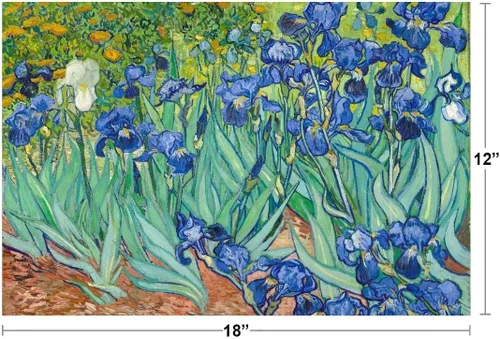 Vista 3 de Vincent Van Gogh - Póster de flores de lirios 1890, pintura de paisaje postimpresionista holandés, naturaleza, arte de pared genial, póster impreso