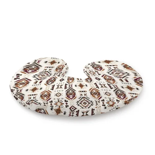 Vista 2 de Funda de almohada de lactancia con patrón nativo americano occidental, unisex, tribal, geométrico, extraíble, para bebés, niñas, niños, recién