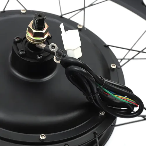 Vista 4 de Kit de conversión de rueda trasera de bicicleta eléctrica de 26 pulgadas 48 V 1500 W neumático de nieve grasa Kit de motor de bicicleta eléctrica