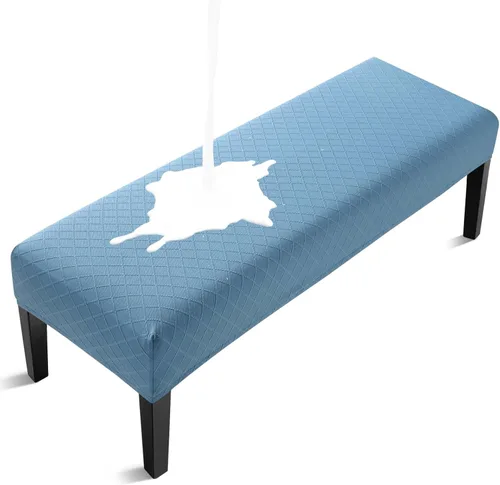 Vista 10 de Fuloon - Funda impermeable para banco de comedor, funda extraíble para banco lavable, protector de asiento para banco para sala de estar, Beige