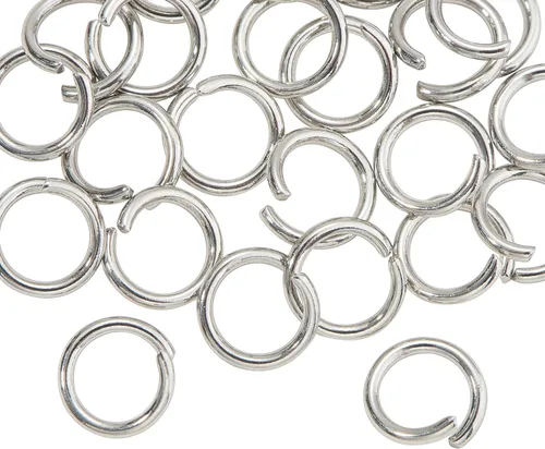 Vista 20 de DanLingJewelry 1000 anillos de salto abiertos de acero inoxidable 304 calibre 17 de 0.394 in para hacer joyas, conectores de joyería, encontrar