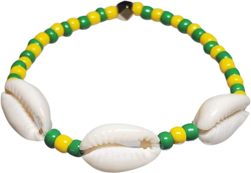 Vista 16 de Sea Shell Santeria Ilde Stretch Unisex Beaded Ifa Bracelet