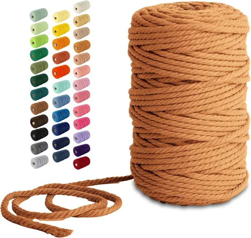 Vista 91 de Nook Theory Hilo de macramé de 3mm 109 yardas - Cuerda de macramé suave de 4mm, 5mm perfecta para nudos - Suministros de macramé para colgadores