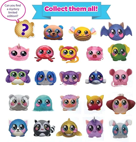 Vista 6 de Squeezamals Eenie Teenies 10pks con un personaje Eenie Teenie en cada uno! ¡Colecciona los 24 personajes de la Serie 2! Diversión en paquetes ciegos