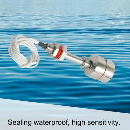 Vista 36 de Aopin Interruptor de sensor de nivel de agua de acero inoxidable, sensor de nivel de líquido, controlador de flotador de bola de plástico para bomba