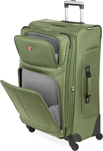 Vista 120 de SwissGear - Equipaje suave expandible Sion con ruedas, Negro