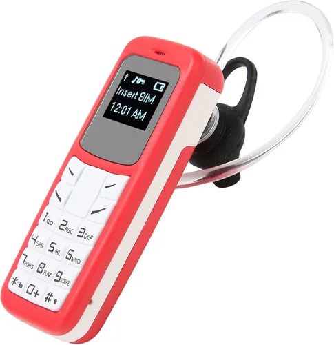 Vista 10 de Mini teléfono móvil, teléfono móvil pequeño desbloqueado Bluetooth auricular 0.66 pulgadas Bluetooth Dialer con gancho para la oreja Soporte SIM MP3