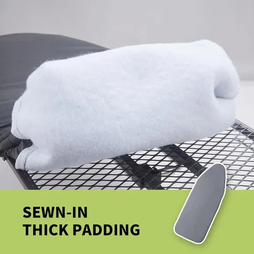 Vista 6 de Seiritex Funda para tabla de planchar de 12 x 32 pulgadas, se adapta a la tabla de planchar reflectante al calor, acolchado grueso con bordes
