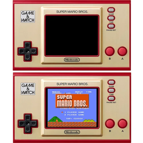 Vista 2 de Nintendo Super Mario Bros Game and Watch Handheld Game System Bundled with PremGear Carrying Case GameWatch Skin Voucher 6ft USB Charging Cable