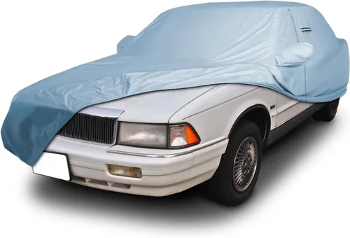 Vista 75 de iCarCover Funda de automóvil personalizada Premium para Chrysler Imperial 1957-1975, resistente, impermeable, para todo tipo de clima, lluvia Negro