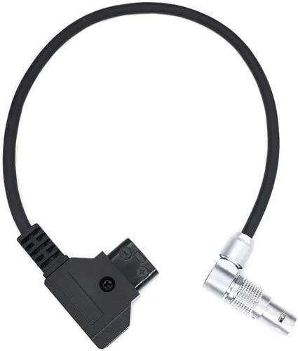 Vista 7 de Teradek SmallHD ARRI RED - Cable de alimentación flexible D-tap a 0B giratorio de 2 pines macho en ángulo recto, montaje en V dorado Dtap a tornillo