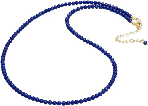 Vista 31 de Gempires - Collar de cuentas de piedras naturales hechas a mano, joyería de cristal hipoalergénica de 20 pulgadas, chapado en oro, joyería de moda