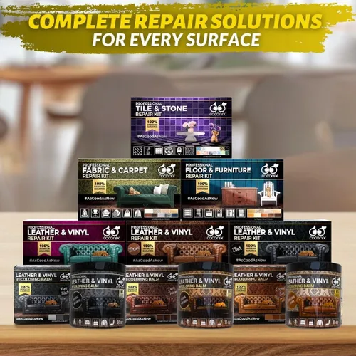 Vista 9 de Kit de reparación de telas y alfombras Coconix Repara rasgaduras, agujeros y quemaduras en tapicería de tela y alfombra, alfombras y ropa