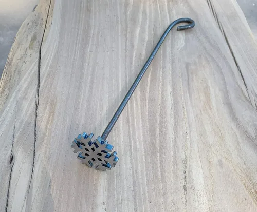 Vista 2 de Snowflake Branding Iron - Marca de Navidad, marca de vacaciones
