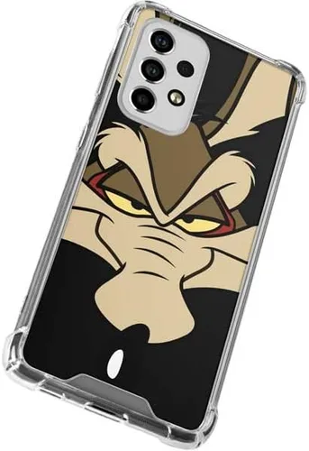 Vista 2 de Skinit Clear Phone Case Compatible with Galaxy A53 5G - Officially Licensed Looney Tunes Wile E. Coyote Smile Design