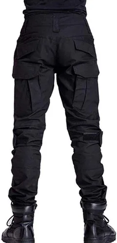 Vista 2 de TRGPSG Pantalones tácticos para hombre, pantalones de senderismo, pantalones cargo de camuflaje militar, pantalones de trabajo casuales