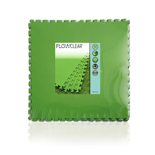 Vista 3 de Bestway Suelo Piscina Foam Verde 9 Piezas 78x78 cm Jardin 58636