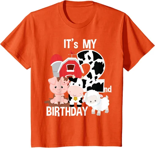 Vista 69 de Camiseta para fiesta de 2 años con texto en inglés "It's My 2nd Birthday", Negro