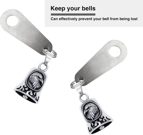 Vista 5 de Motorcycle Bell for Luck, Drive Safe Cycling Bells For Bikers Riders