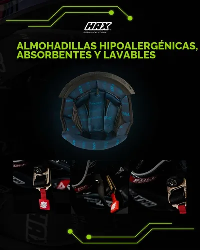 Vista 6 de Hax Dual-Certified Motorcycle Helmet for Multi-Scenario Riding Gris mate