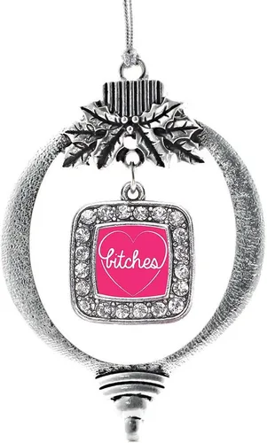 Vista 15 de Inspired Silver - Bon Voyage Cruise Ship Charm Ornamento – Adornos navideños cuadrados de plata con joyas de circonita cúbica
