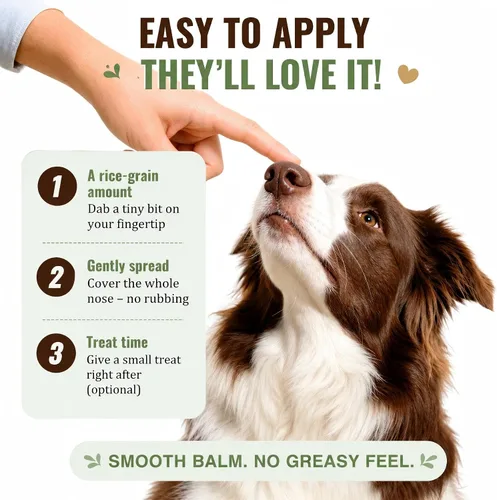 Vista 7 de Snout Soothing - Bálsamo nasal para perros y gatos, bálsamo natural curativo e hidratante para hocicos secos y agrietados, fórmula de piel calmante