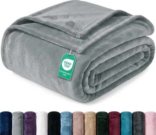 Vista 27 de Utopia Bedding Manta de forro polar negro, tamaño individual, ligera, mullida, suave, antiestática de microfibra (60 x 80 pulgadas) Lightweight