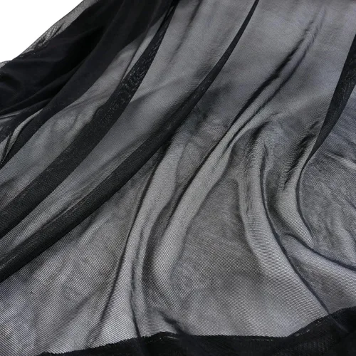 Vista 7 de Calidad novia viel perlas tul 180"x63" para vestidos blanco (marfil claro) Tull tela